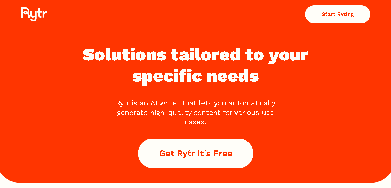 Rytr Writing Solution