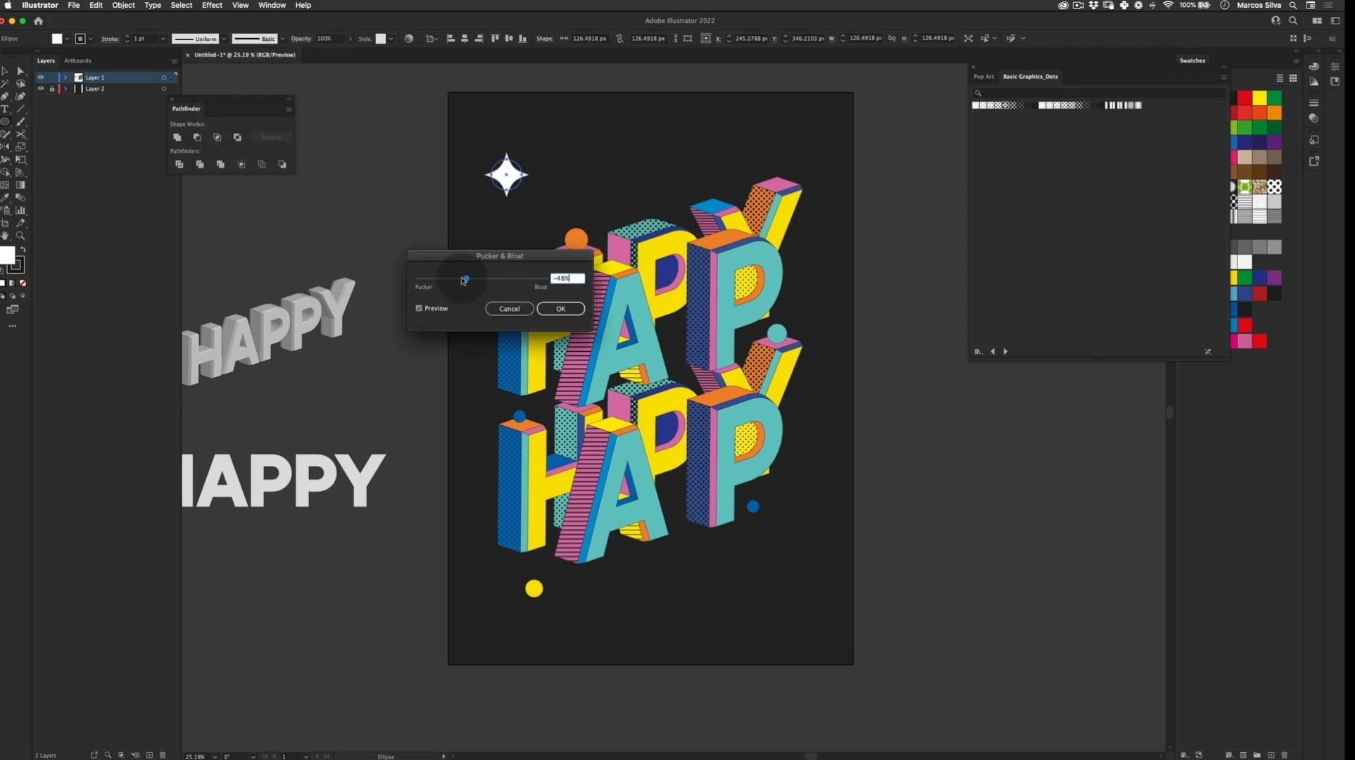Adding star effects 