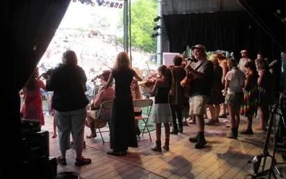 The Great Groove Band at the Philadelphia Folk Festival. Photo by: Susan Deckhart.