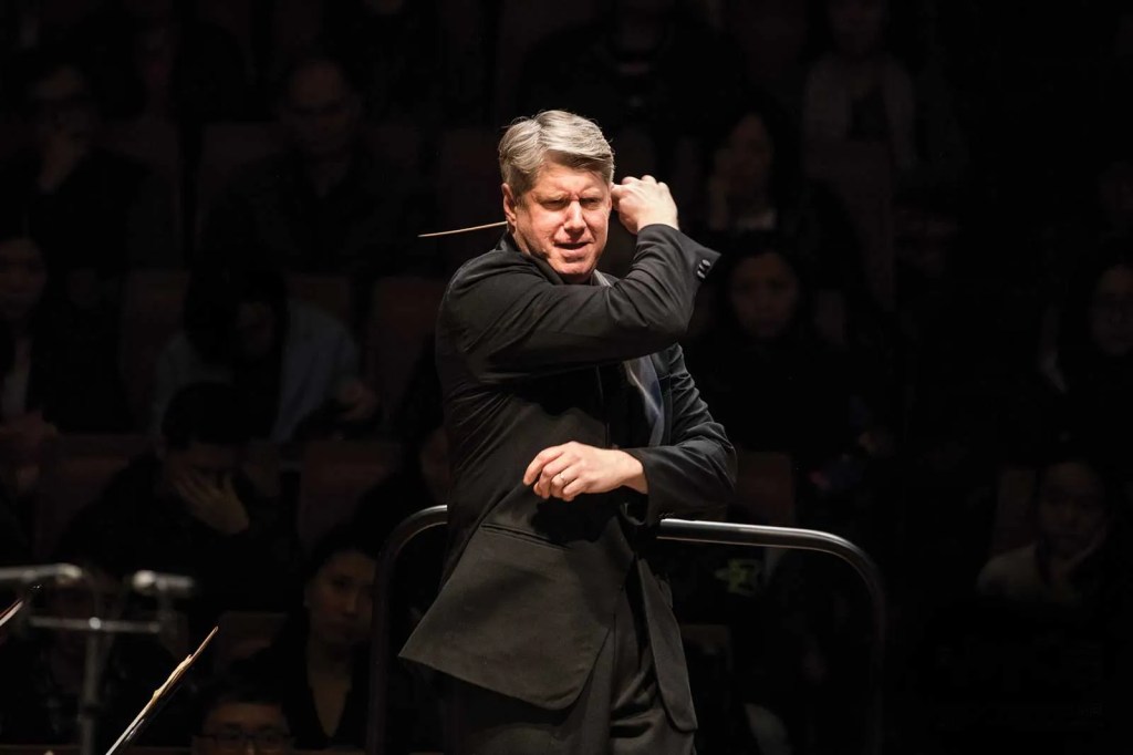 YMCG music director Michael Stern during the final orchestra concert.