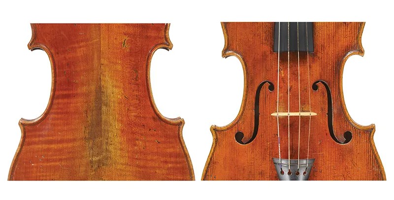 VINCENZO PANORMO A violin of the Dublin period; all the classic attributes of Vincenzo’s work are visible in the f-holes, purfling, and corners of this violin.