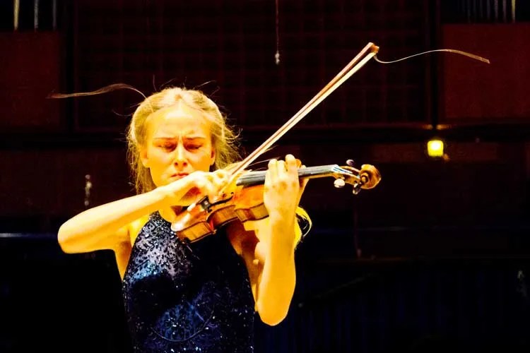 Violinist Anna Agafia Egholm at the 2019 Carl Nielsen International Competition, which has banned teachers from its violin jury