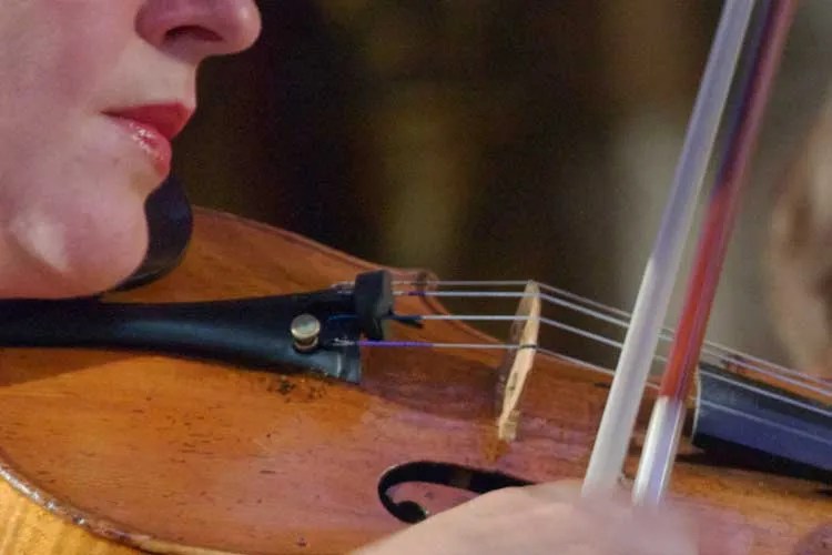 practicing violin slowly
