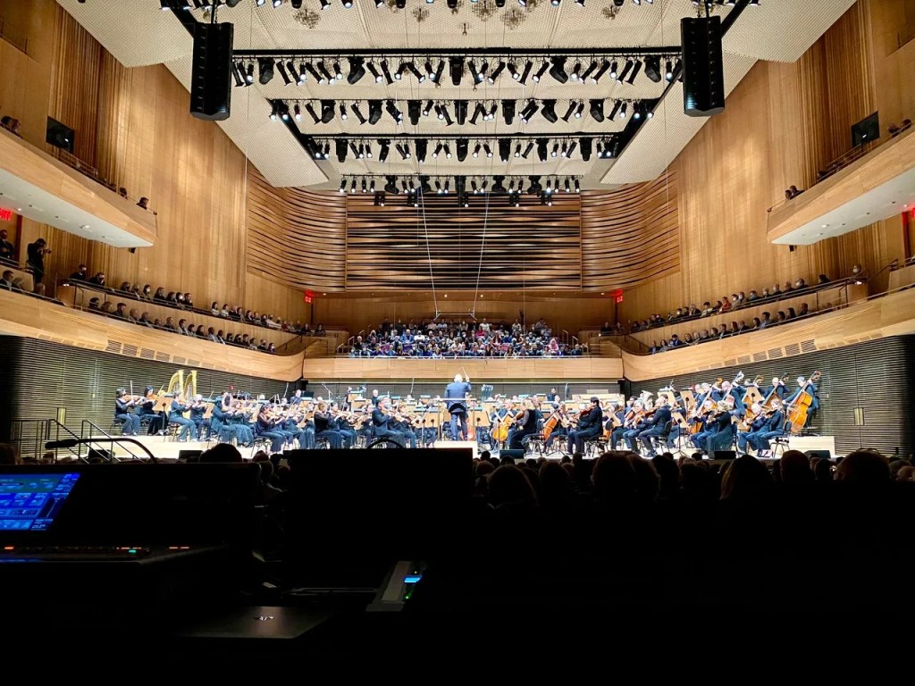 Geffen Hall’s new lighting array and surround-sound speaker system