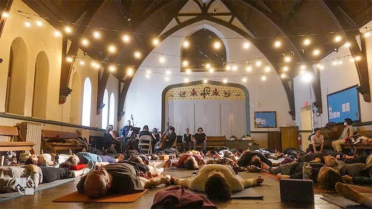 StringFlo yoga session