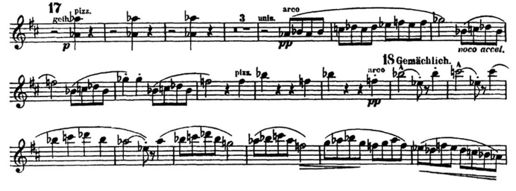 Mahler music notation example