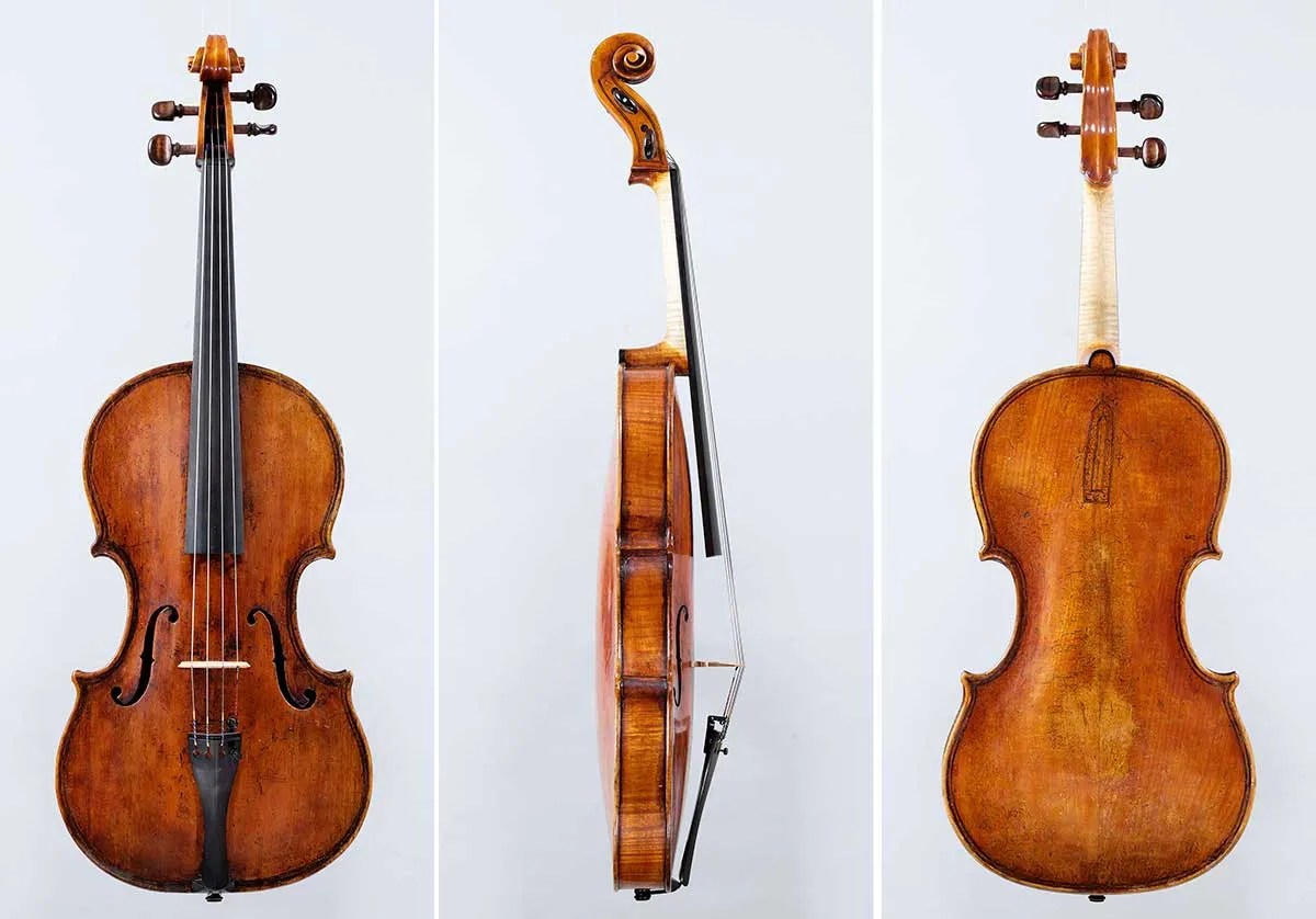C. 1715 Daniel Parker viola, London, Photo: Matthew Johnson