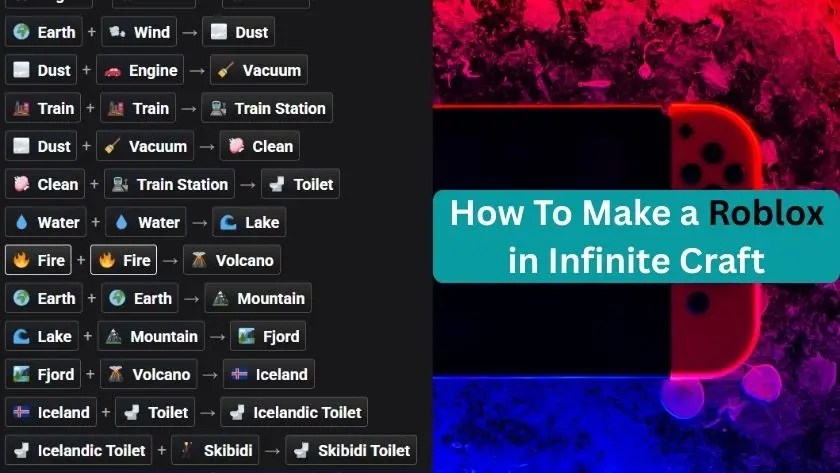 How To Make Roblox In Infinite Craft Start To End Guide Roblox Infinite Craft Recipe.webp