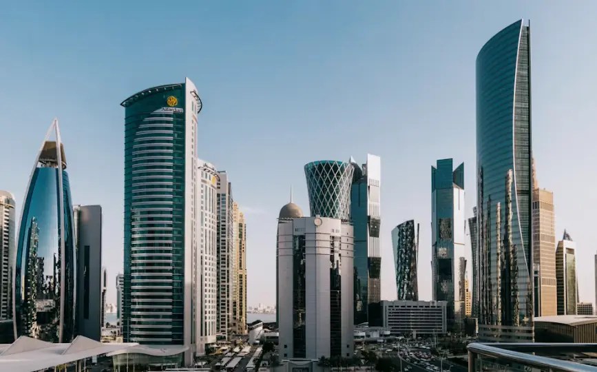 Doha skyline as Qatar's startup ecosystem reaches its highest-ever ranking in the Global Startup Ecosystem Index 2026.