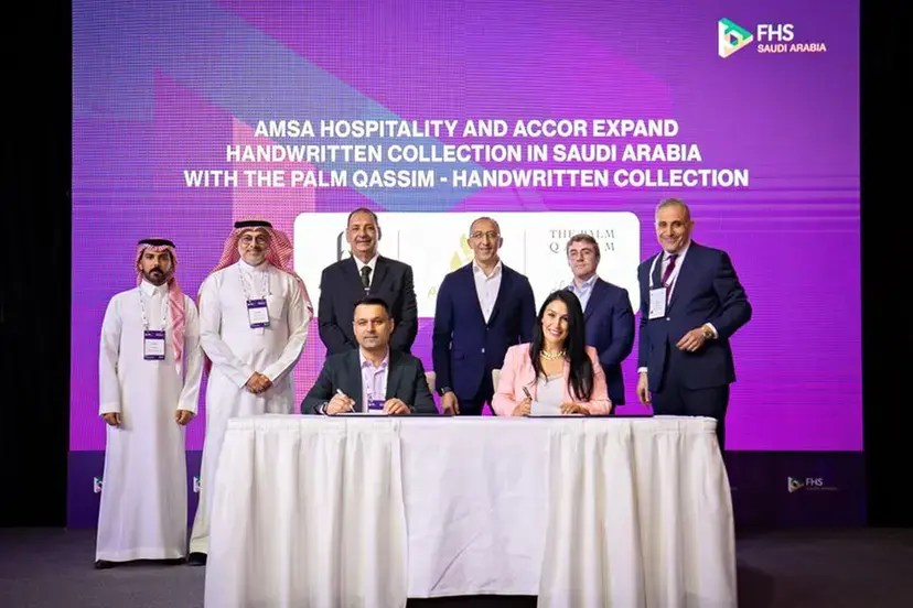 Muin Serhan, CEO of Amsa Hospitality, announces Radisson and Accor hotel expansion projects in Saudi Arabia.