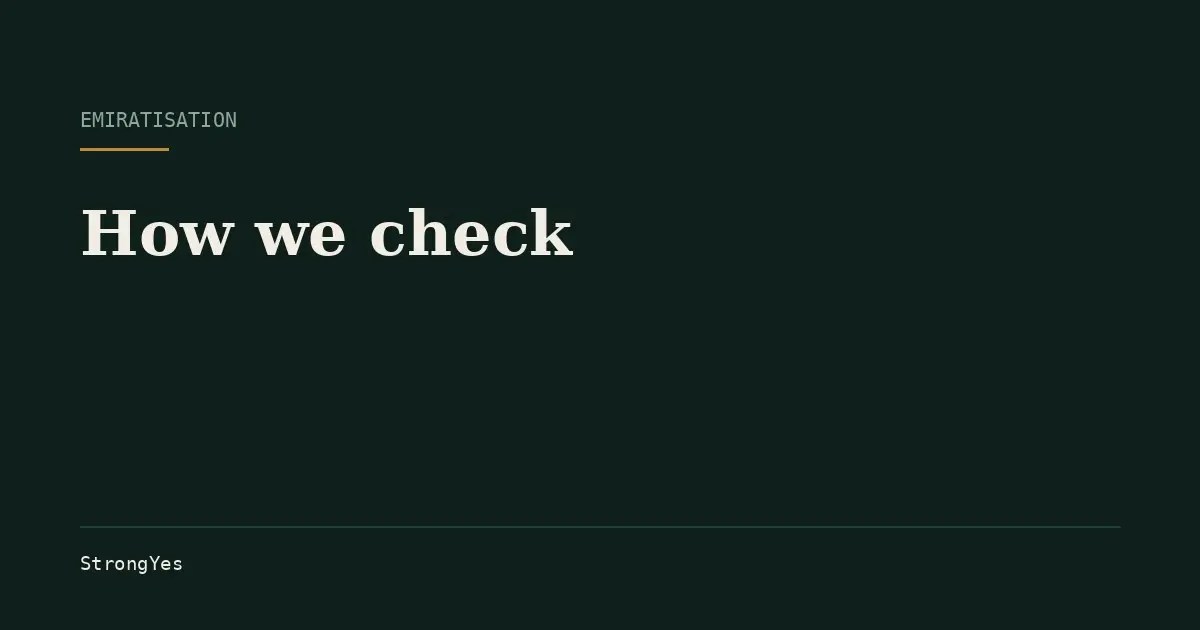 Our verification method, source hierarchy and correction policy, and why we publish what we have not been able to confirm.
