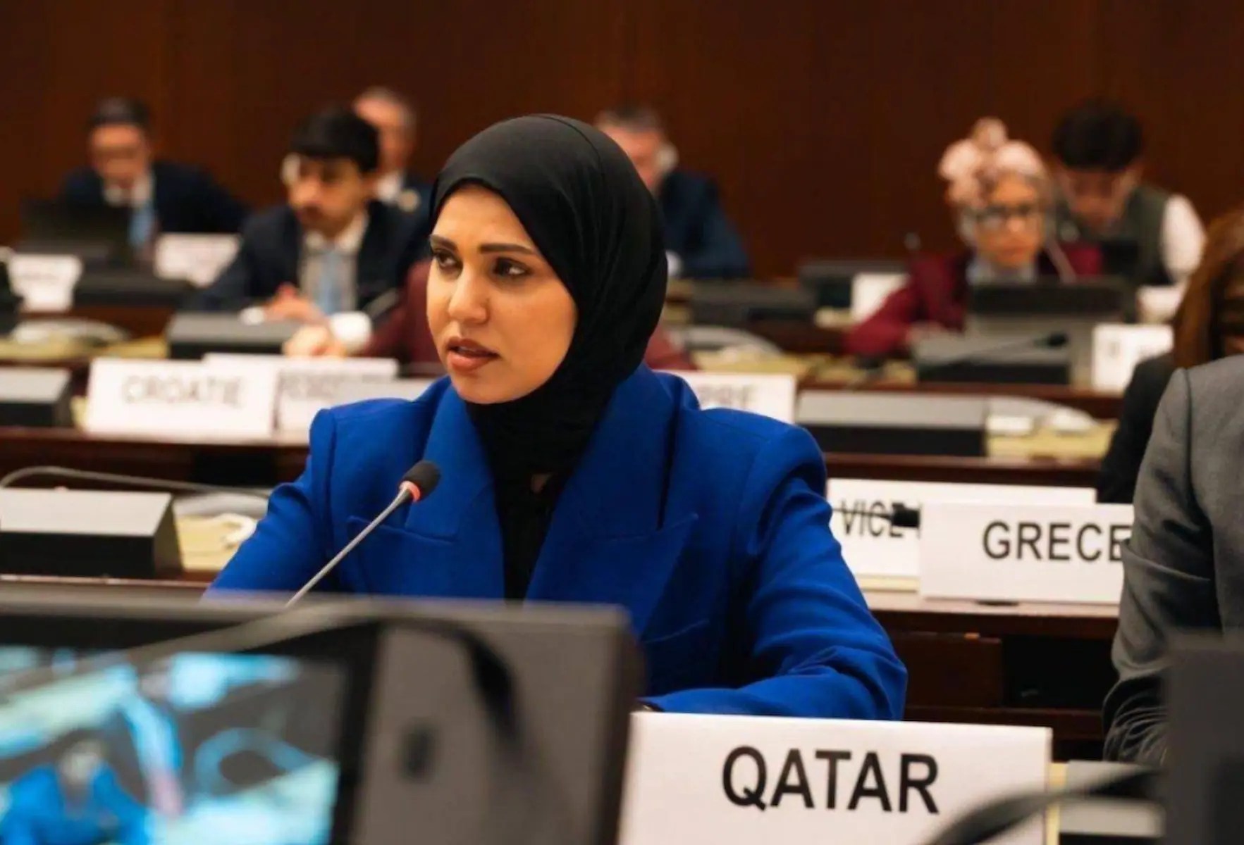 Qatar's Permanent Representative to the UN Office in Geneva, Dr. Hend Abdulrahman Al Muftah, highlights the country's focus on youth empowerment, skills and global participation.