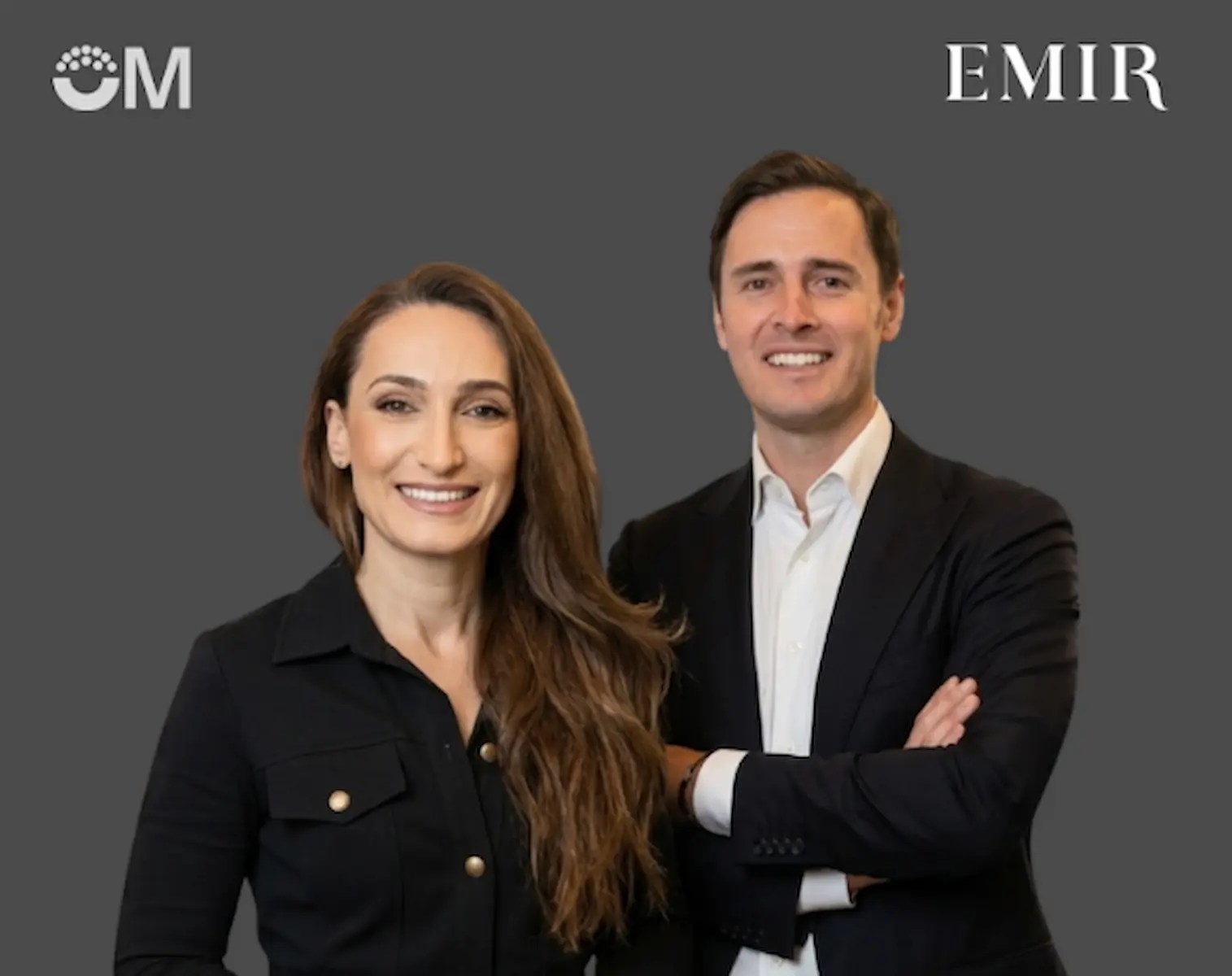 EMIR CEO Trevor McFarlane and Omnicom Media MENA CEO Elda Choucair
