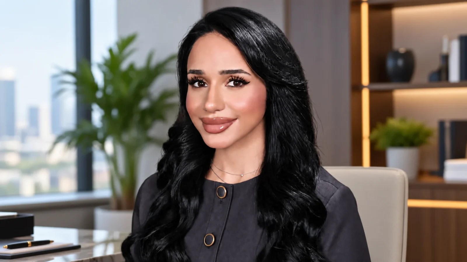 Bibi Alsunni, lawyer and member of the UIA Kuwait National Committee, in a professional portrait.