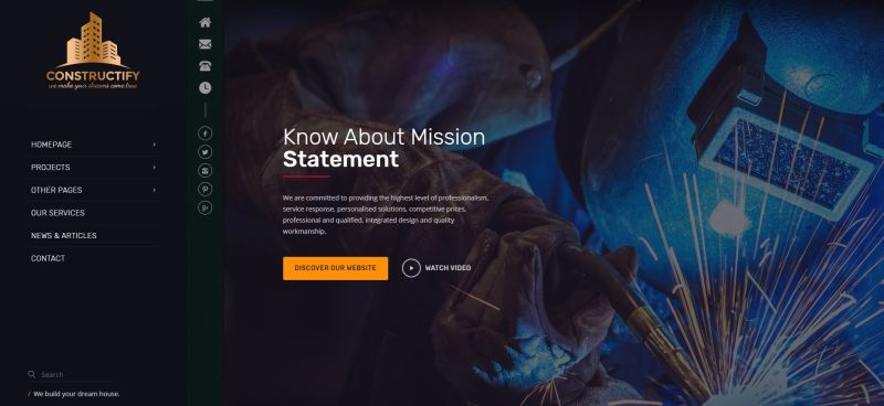 7 Best Construction Wordpress Themes Strowberry Code - Premium Dark Illustration Gallery - 4K