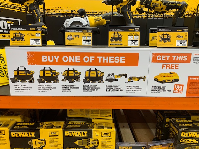 DeWALT Atomic Kit Get A FREE Battery 