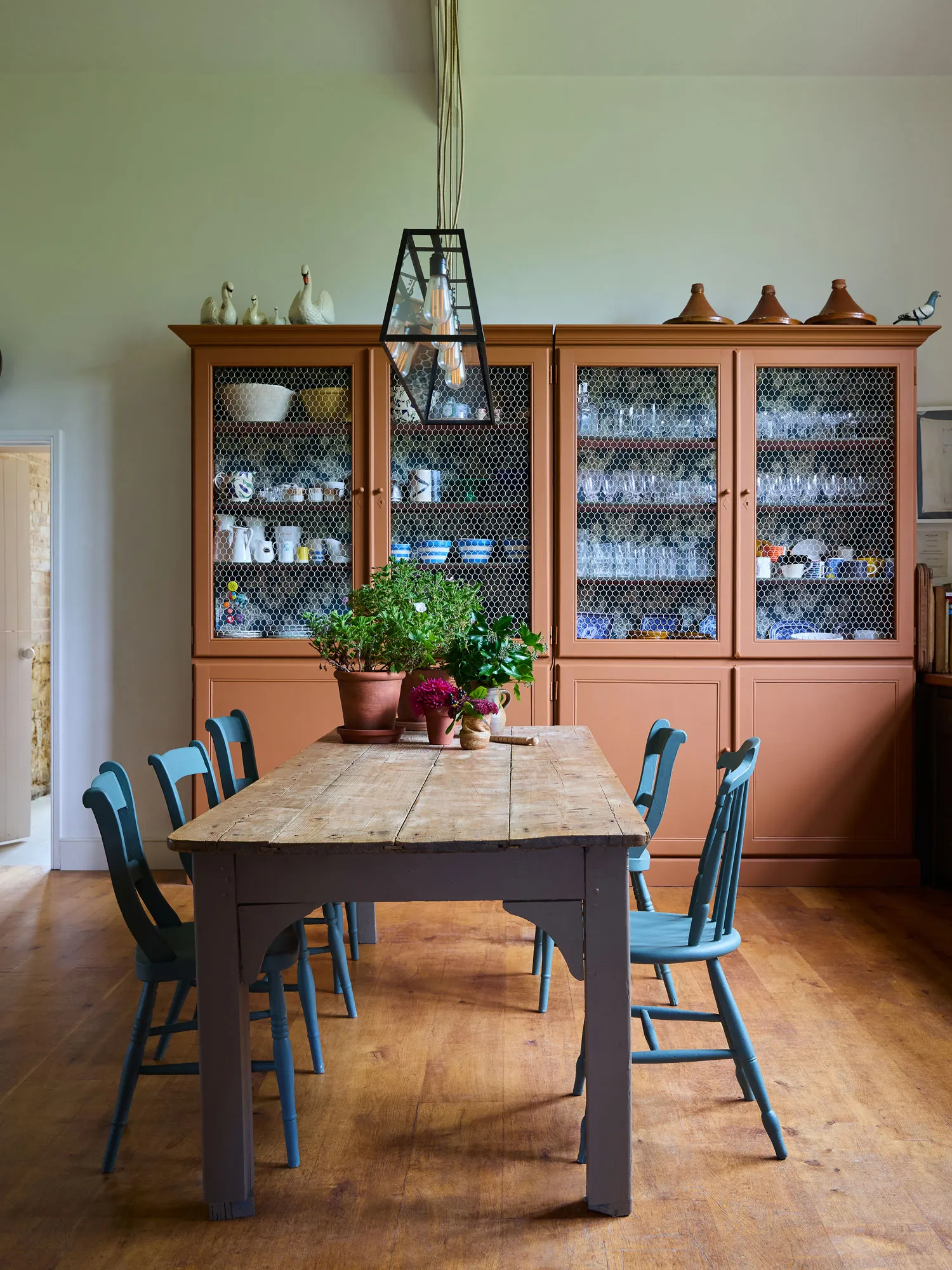 Kitchen featuring Farrow & Ball Marmelo paint color