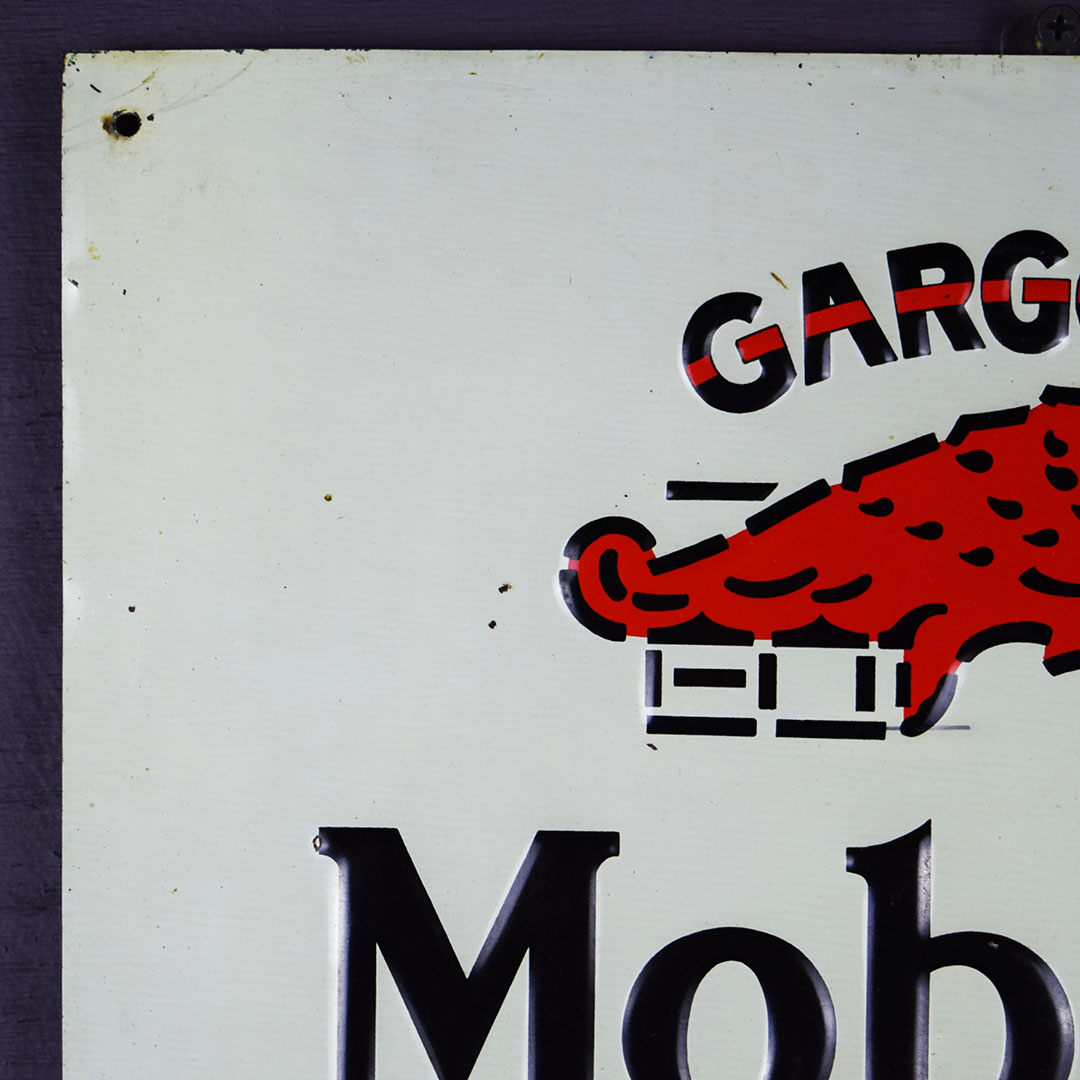 Mobile oil Gargoyle ヴィンテージ　看板 Mobile oil Gargoyle ヴィンテージ看板