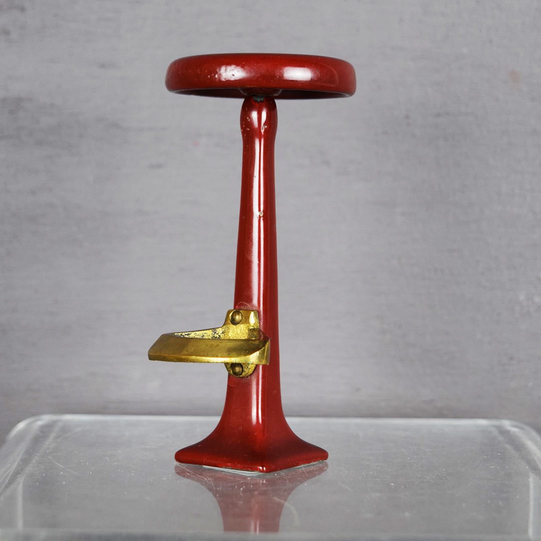 Salesman Sample Soda Fountain Bar Stool Seat With Foot Rest
