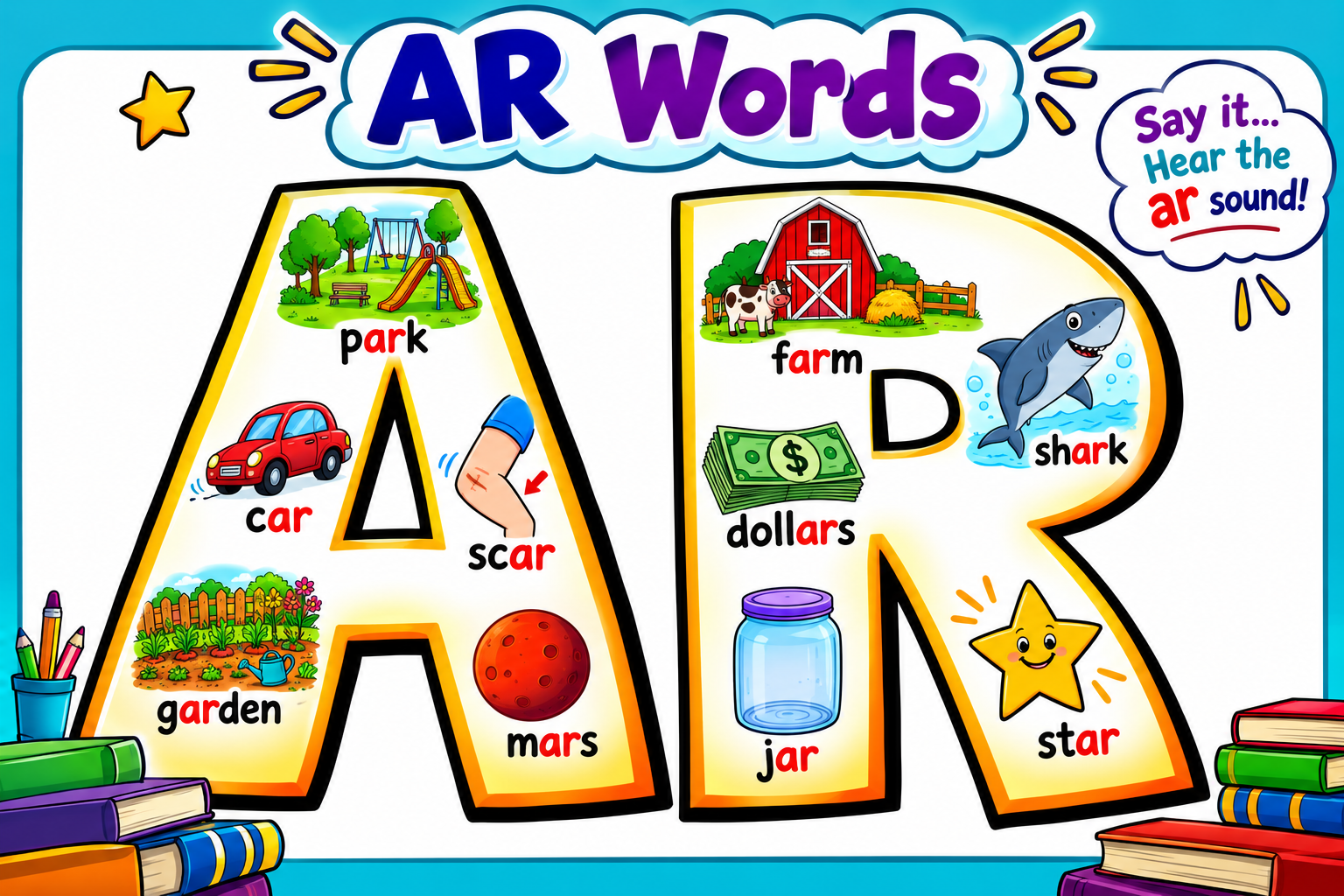 AR Words: Chart + Art Choice Board