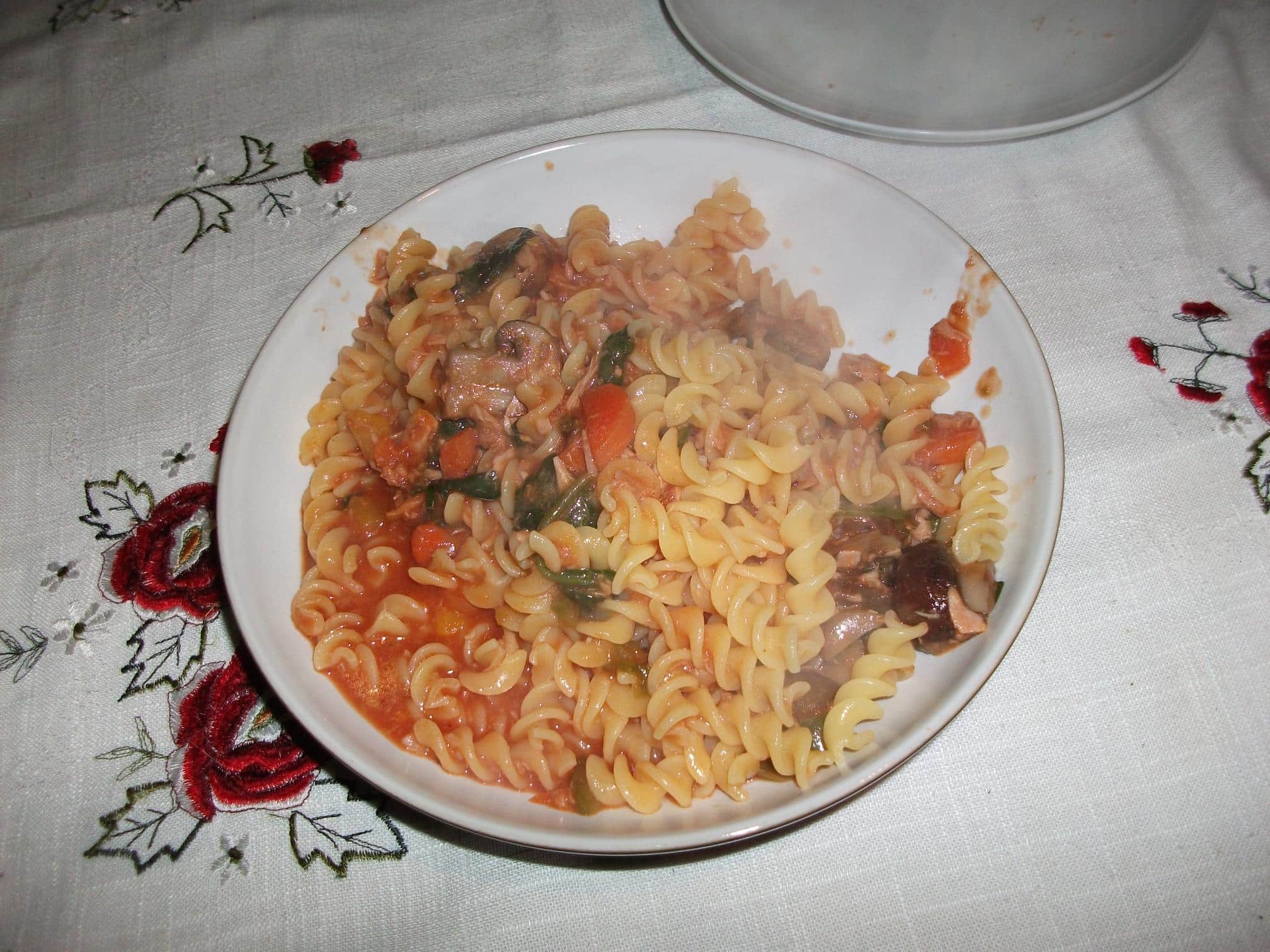 Tuna Vegetable Tomato Pasta recipe Recipe