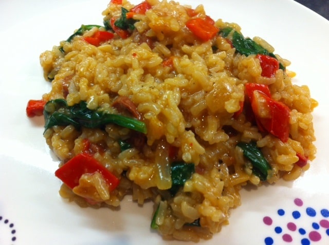 Chorizo & red pepper risotto recipe Recipe