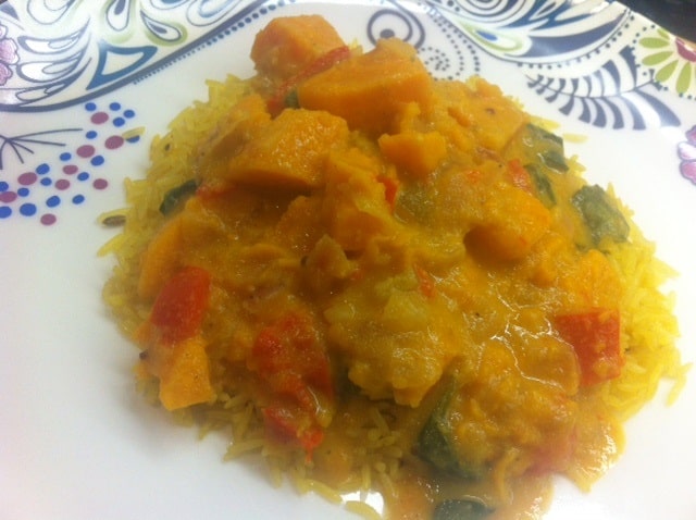Saag sweet potato ‘aloo’ (spinach and potato curry) Recipe