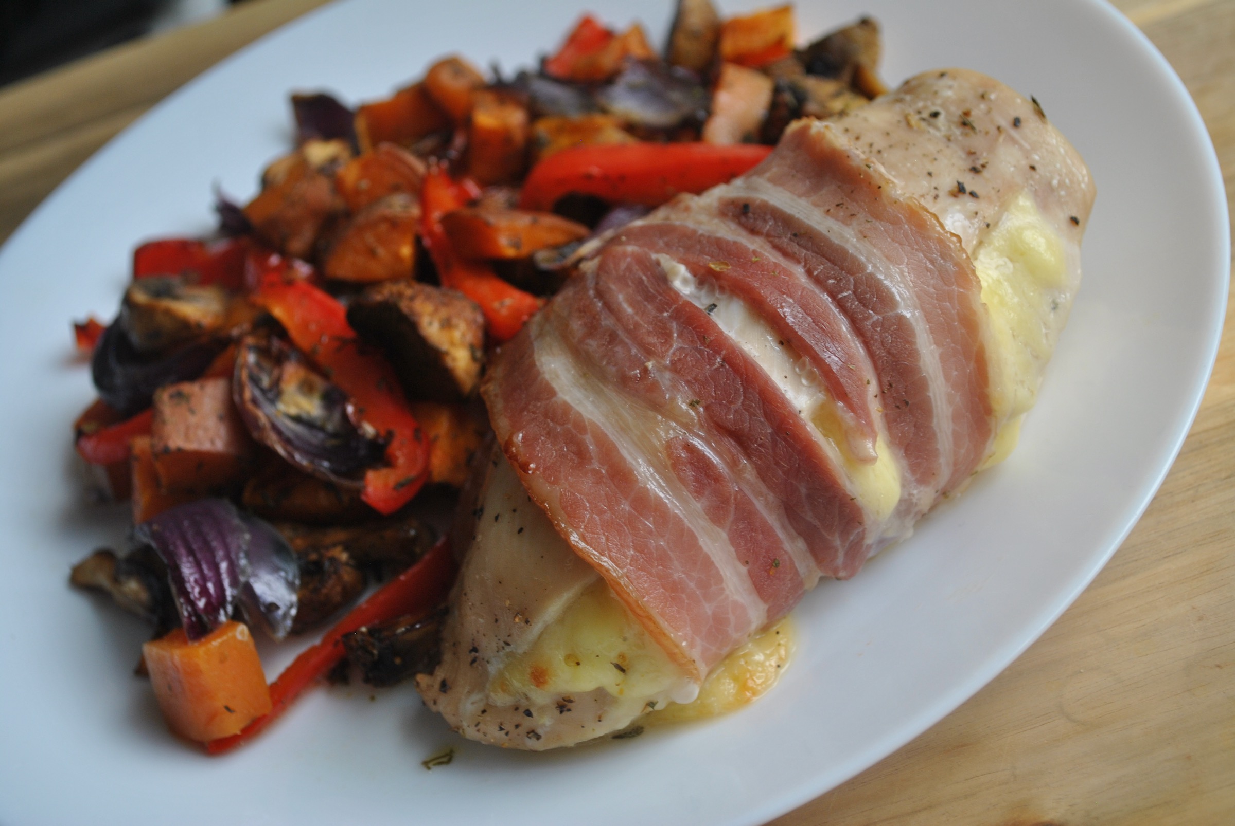 Bacon Wrapped Cheesy Chicken Recipe