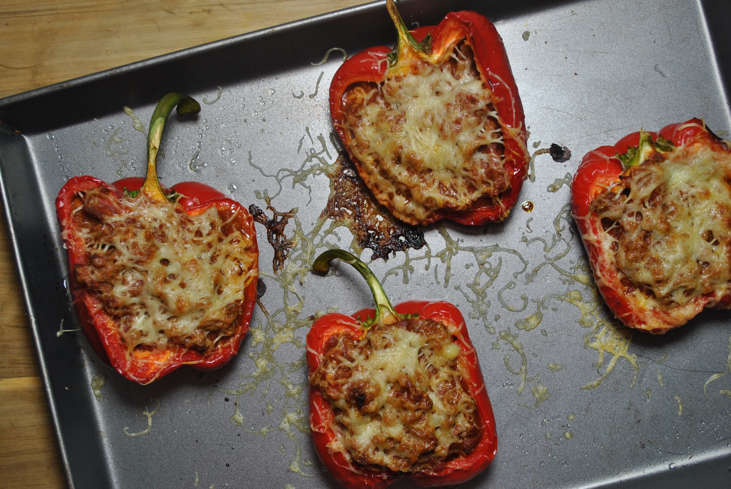 Roasted Stuffed Peppers Recipe - Easy Low-Carb Meal Recipe