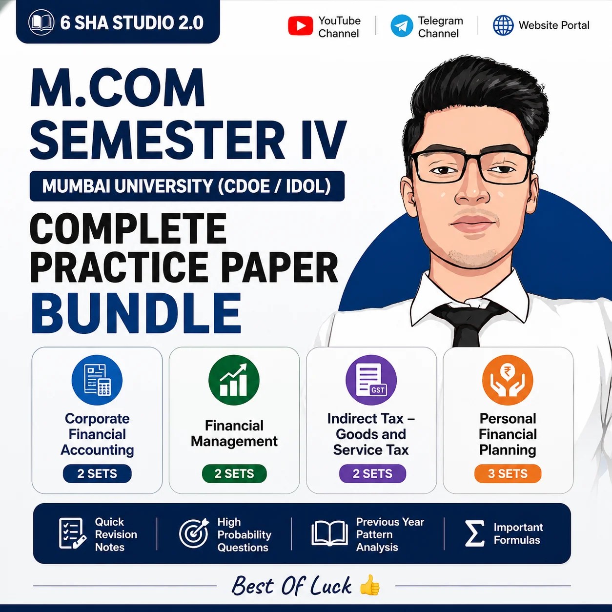 M.COM Semester IV Complete Practice Paper Bundle | Revision Notes | Mumbai University CDOE / IDOL
