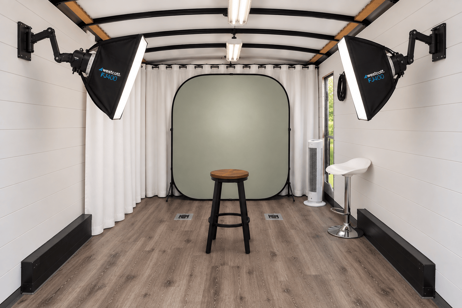Inside the FoxHill Studio mobile photography studio