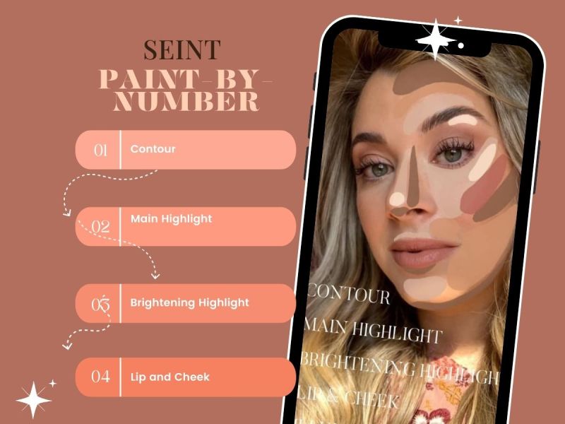 seint makeup paint by number tutorial