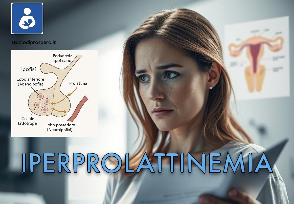 immagine che raffigura una donna con un problema di iperprolattinemia e sospetto microadenoma ipofisario