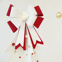 DIY Giant Bow Christmas Tree Topper DIY Giant Bow Christmas Tree Topper