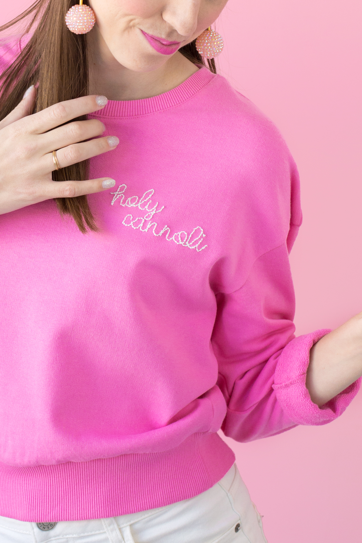 sweatshirt hand embroidery