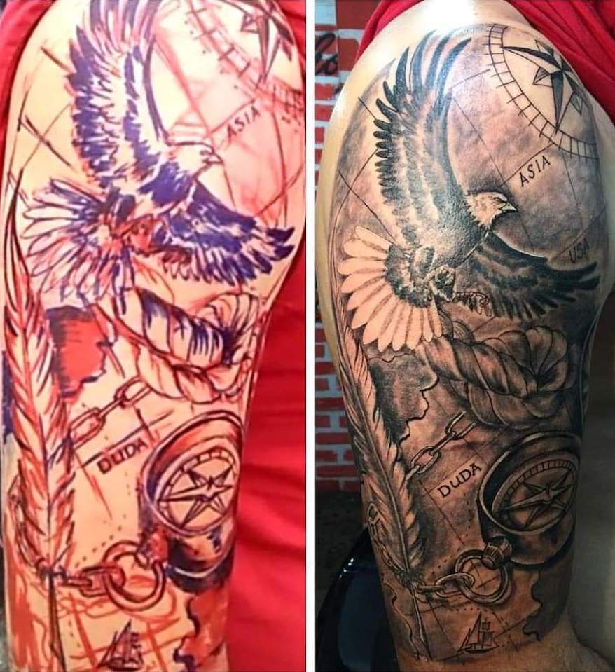 Cinza cobre preto na tatuagem Tatuagem Sombreada Quais As Melhores Ideias Amo Tatuagem