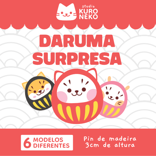 Pin Daruma Surpresa - Blind Bag