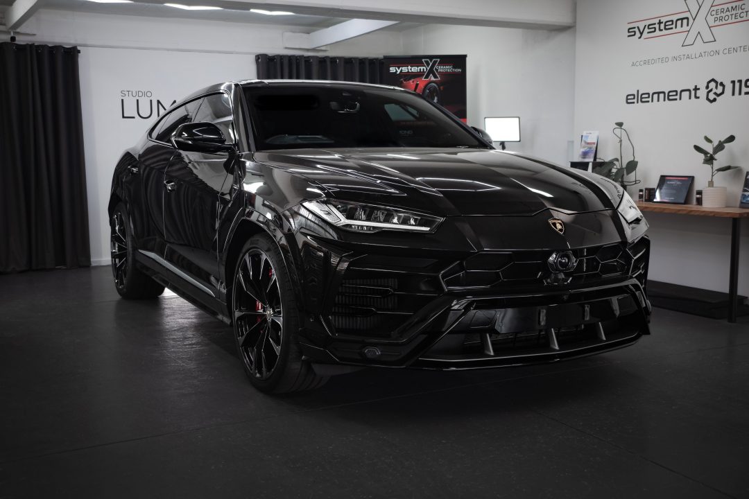Lamborghini Urus Studio Lumina ceramic coating paint protection film Melbourne Lamborghini