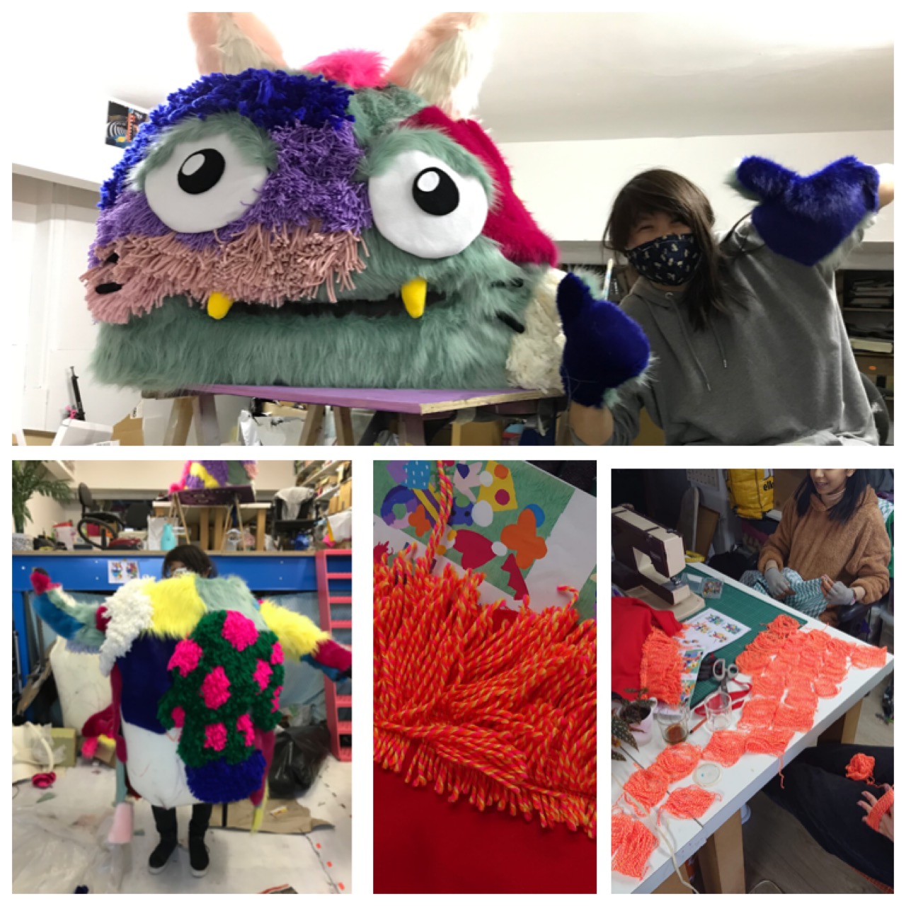 Mascot suit in the making… Studio MAKY