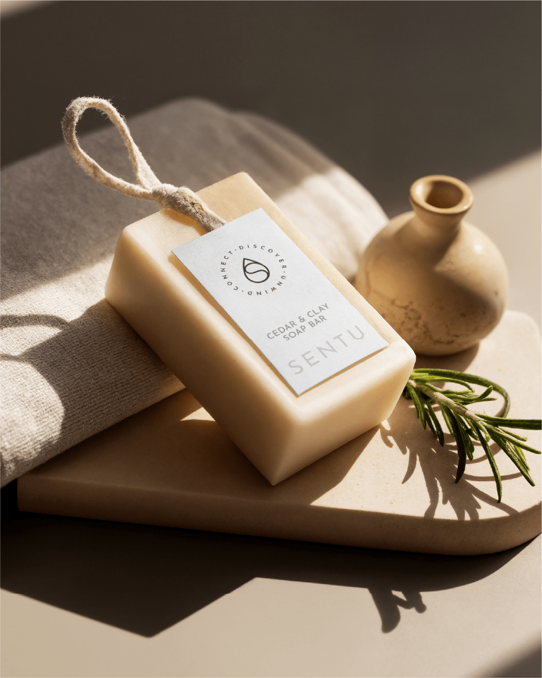 Sentu branded packaging design soap bar Studio Olival Brand & Digital