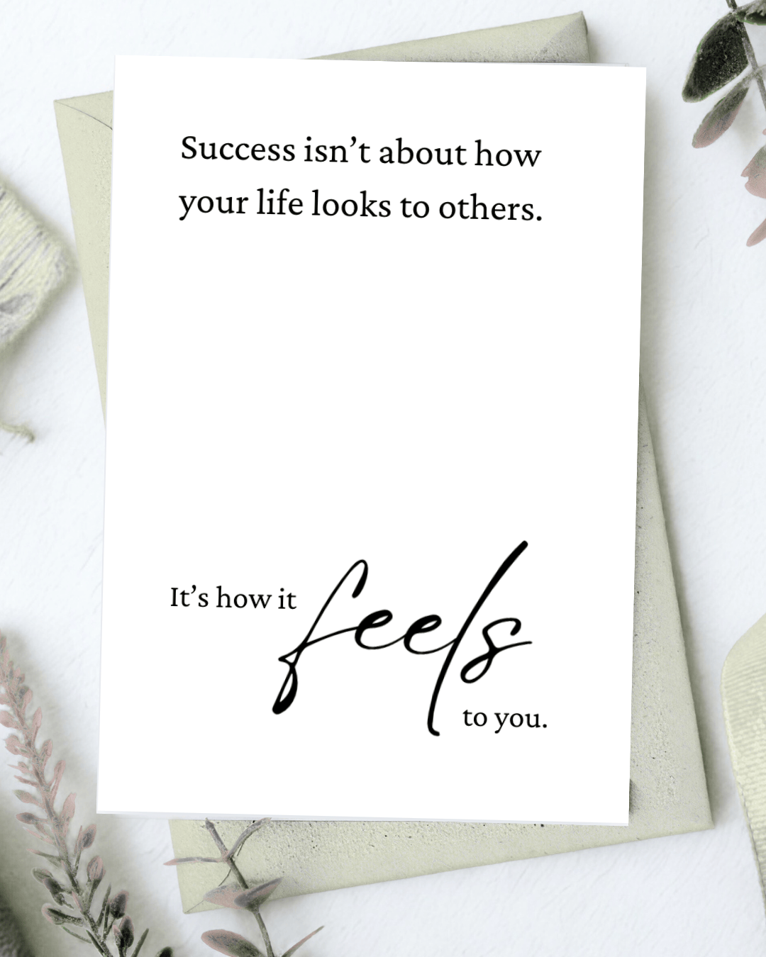 “Success Is How It FEELS To You” – Digital Download