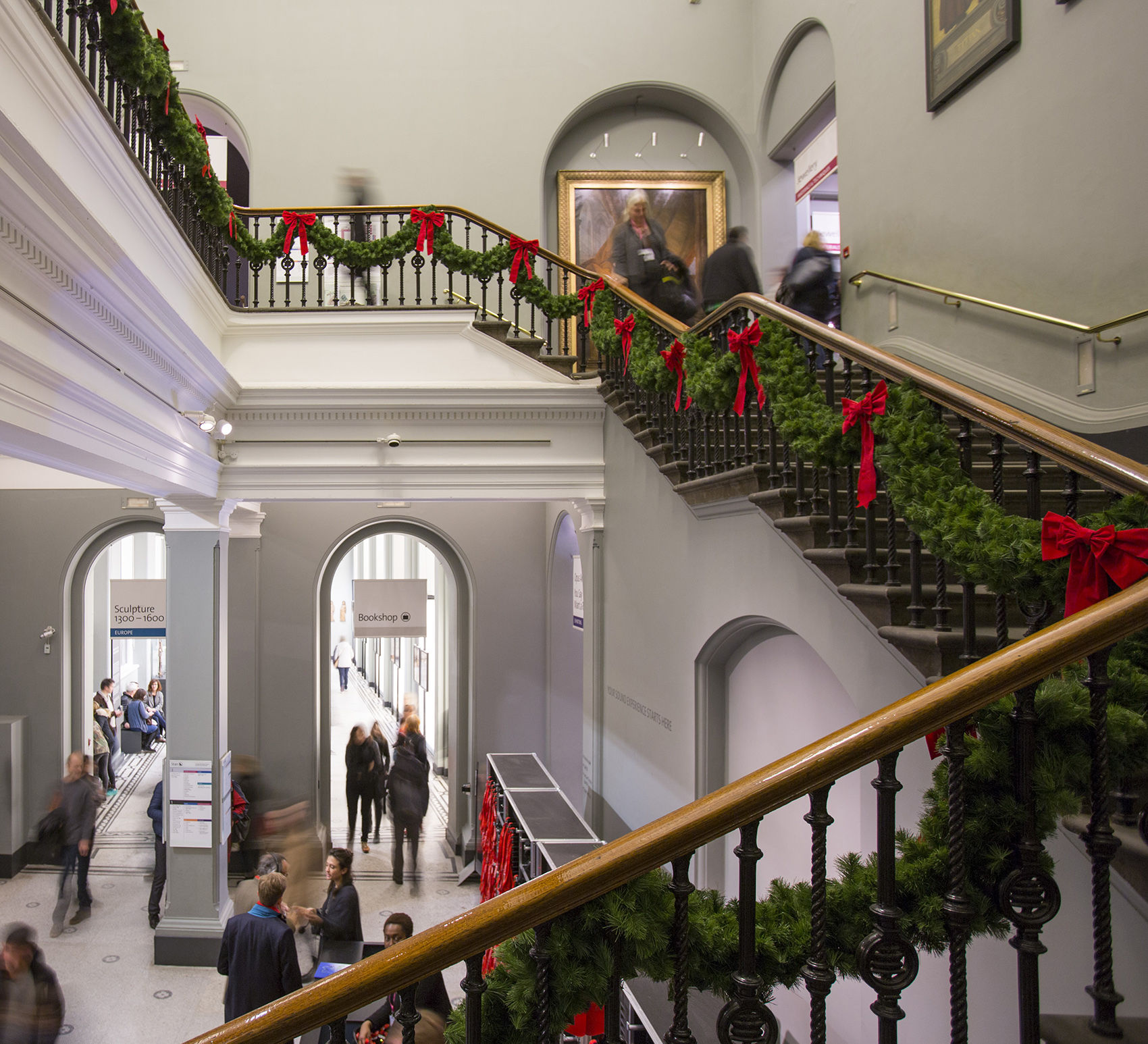 Festive event space design for V&A Museum London