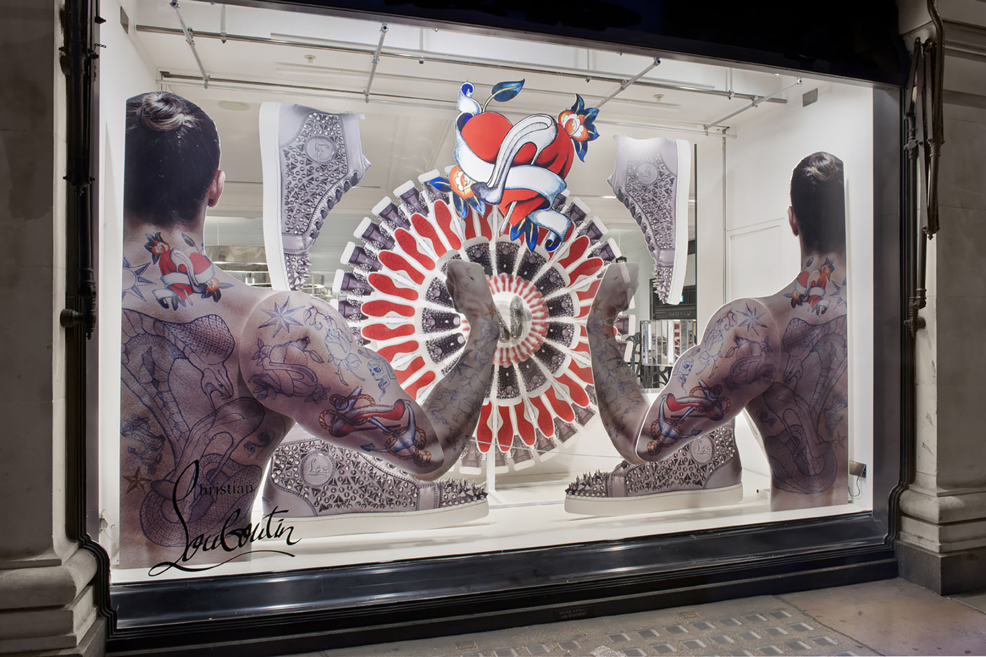Showstopping retail window design - Louboutin at Selfridges