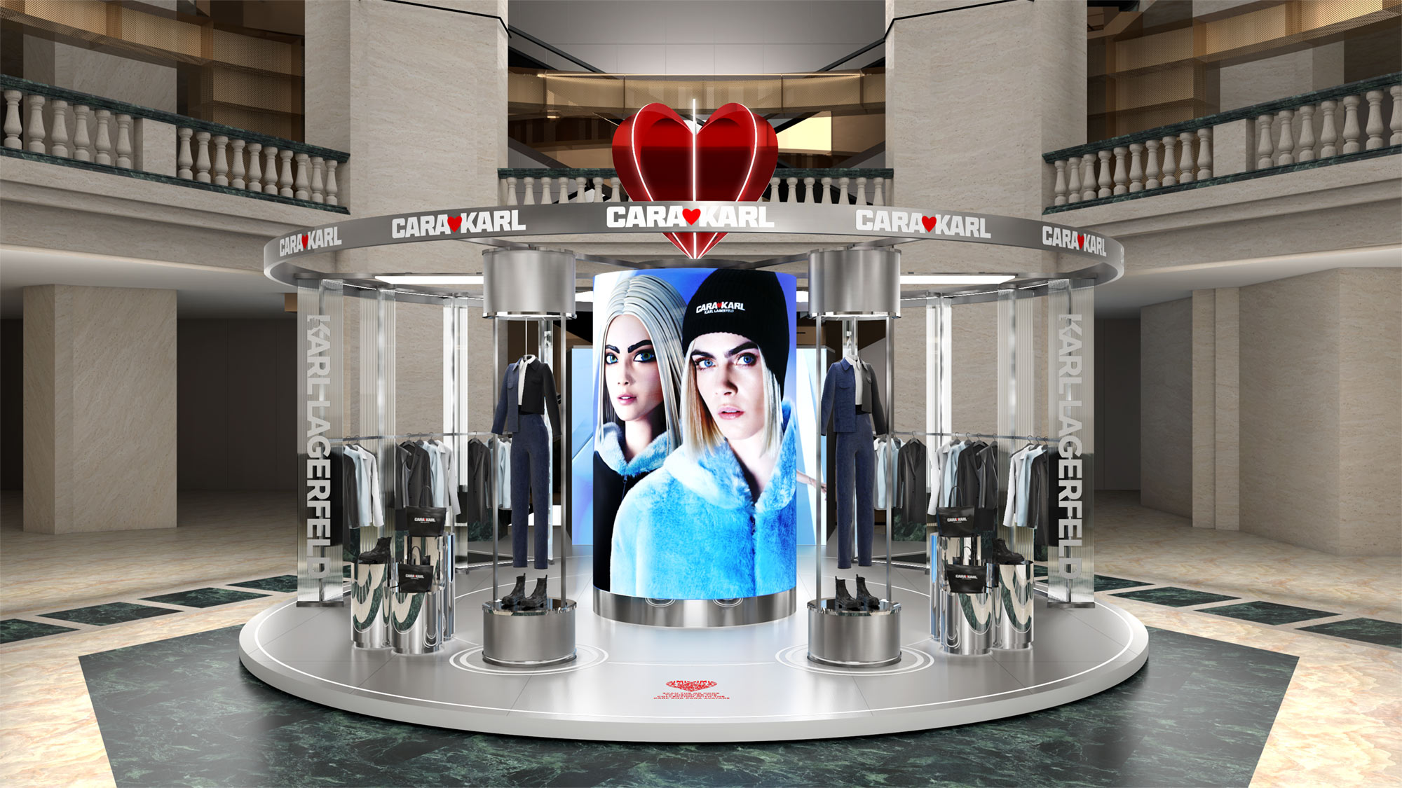 Future of retail experience design - Karl Lagerfeld x Cara Delevingne