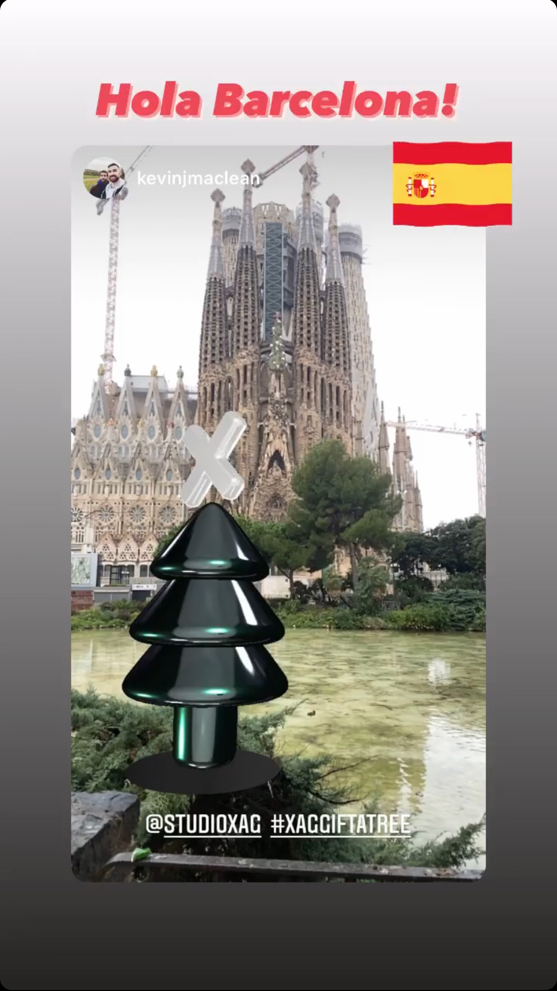 Sustainable retail design - Gift a Tree initiative Barcelona