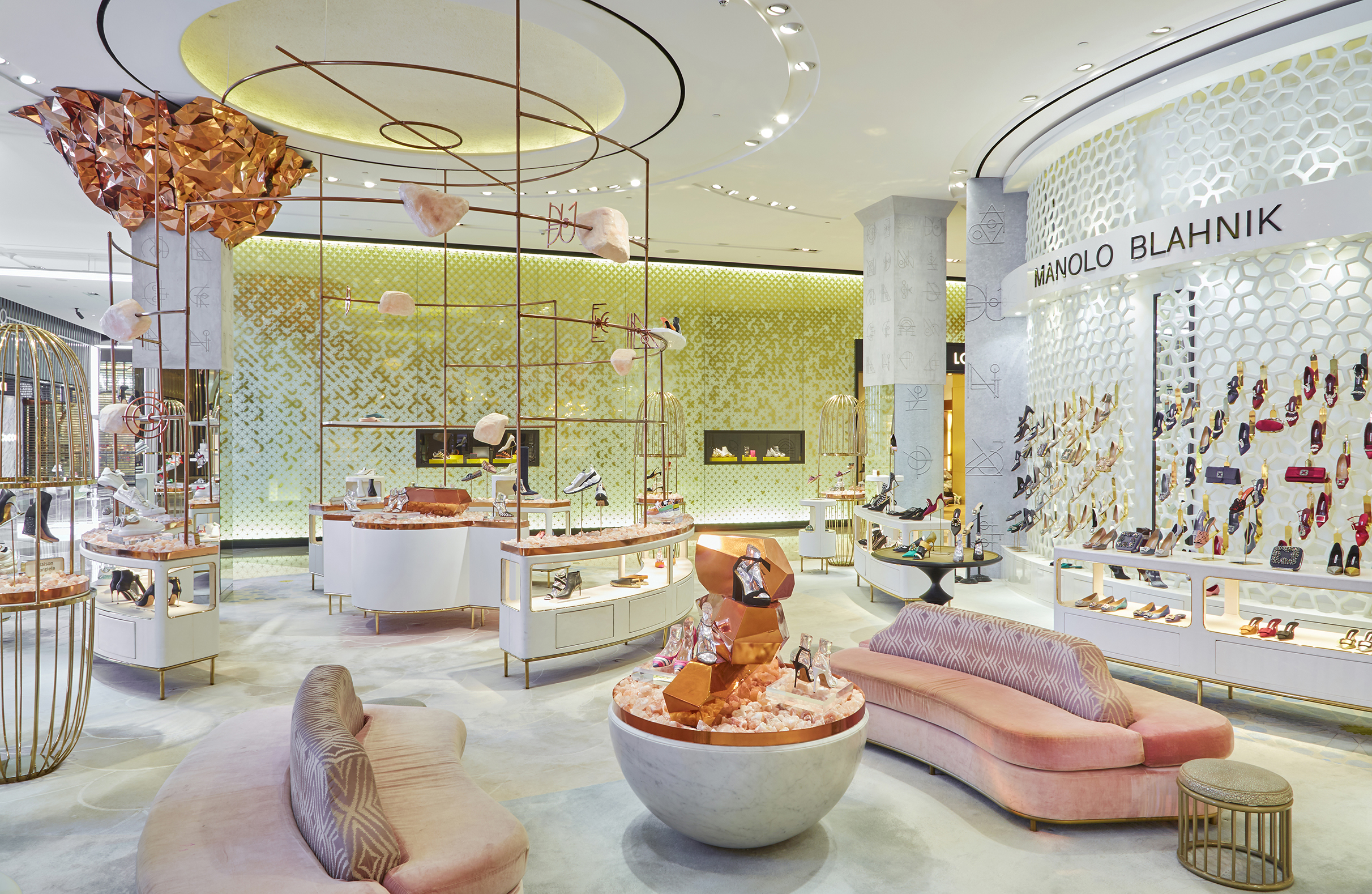 Level Shoes 'Another World' popup store design