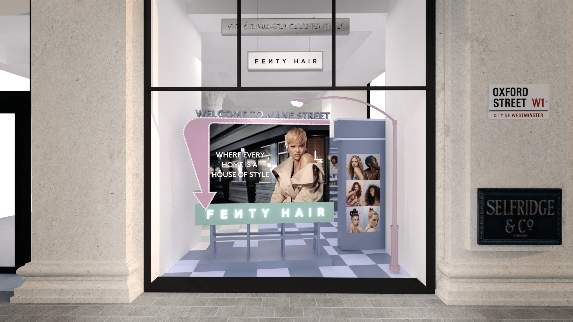 Fenty Hair Selfridges Corner Shop - Brand Immersive Experience - StudioXAG