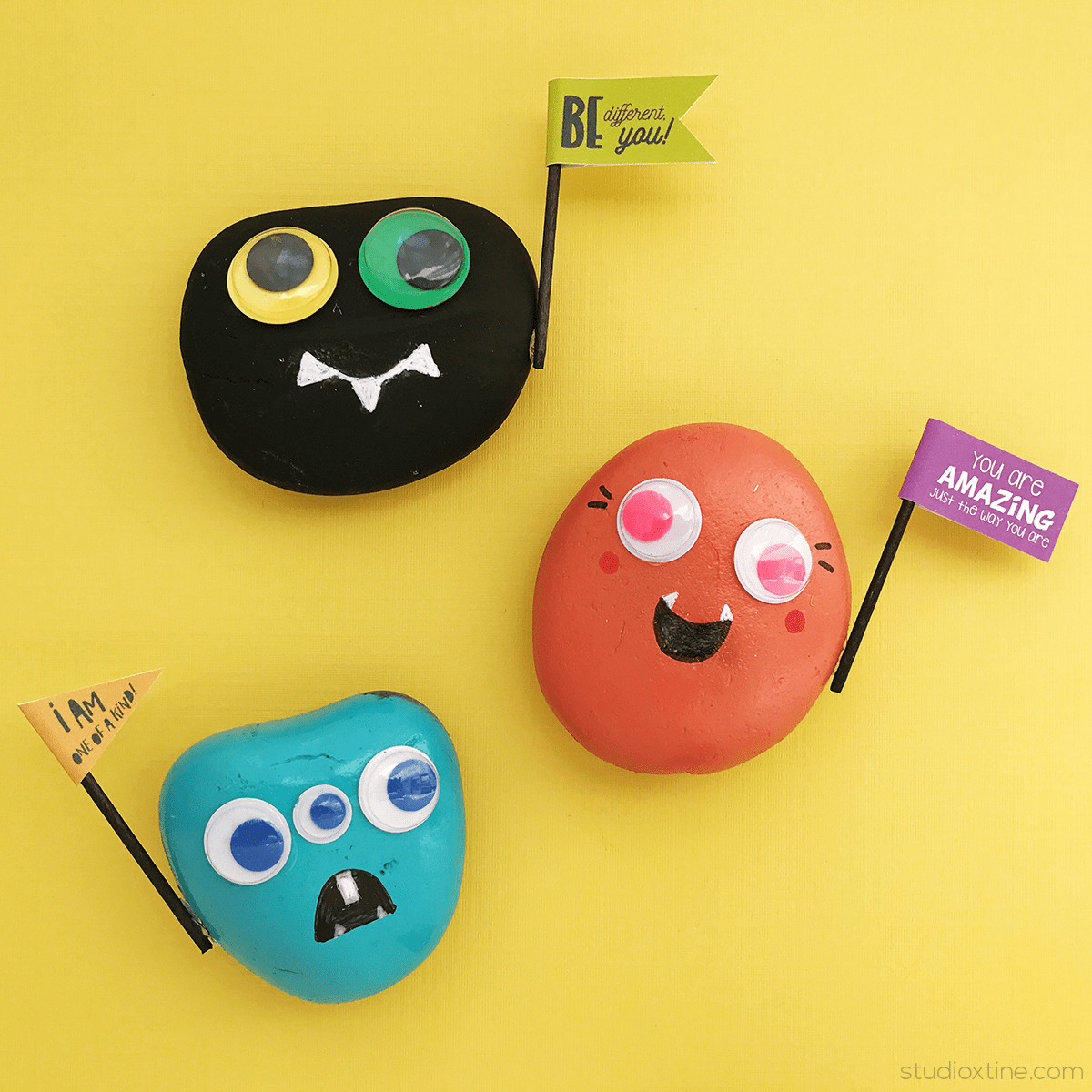 (Kindness + Monster) Rocks (FREEBIE!)