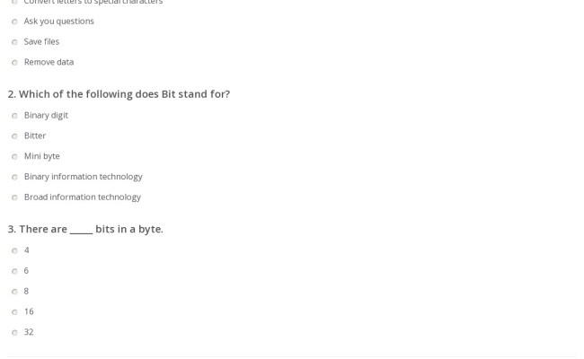 Quiz & Worksheet - ASCII And Unicode To Represent Characters In Binary ...