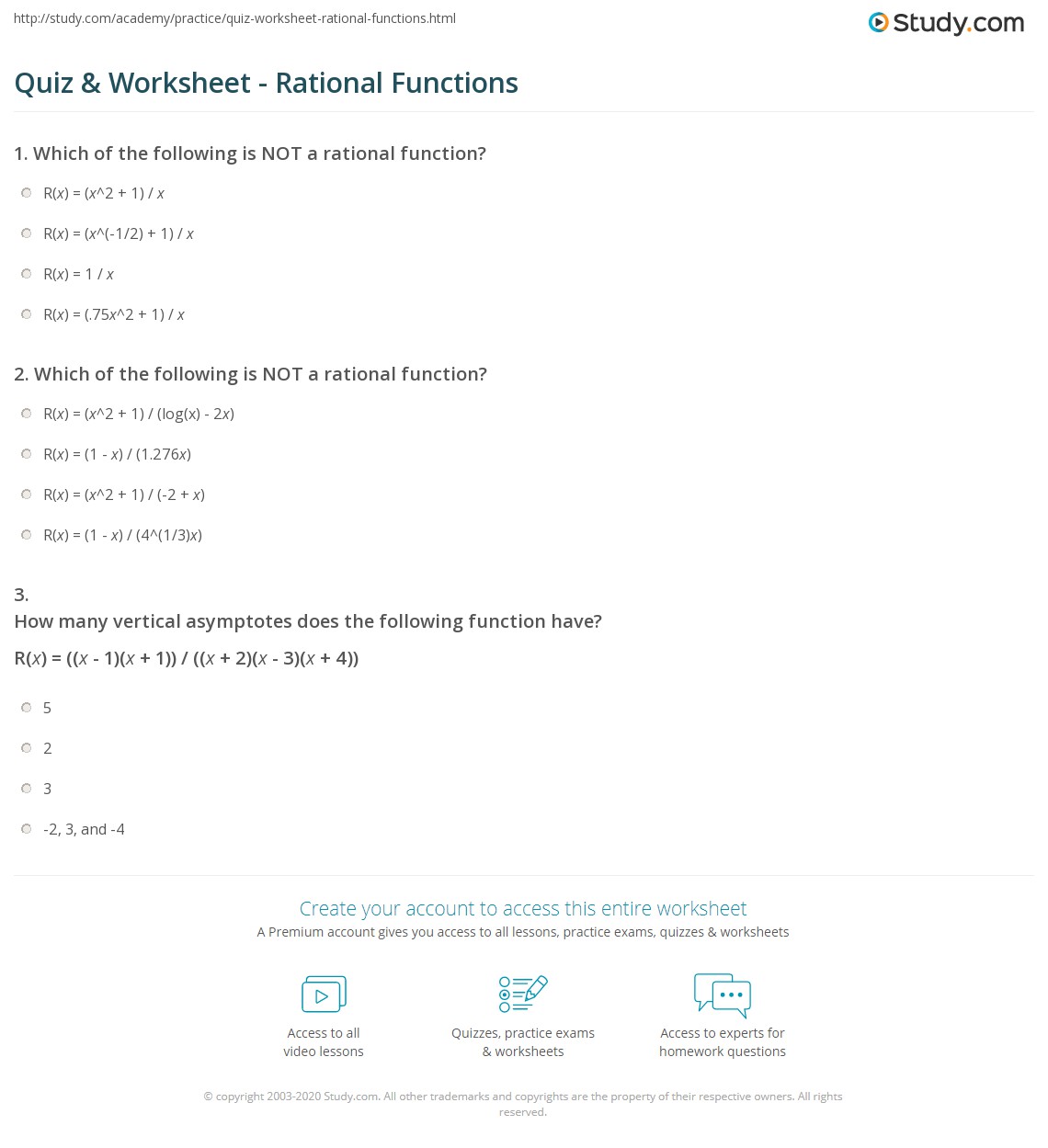 Quiz & worksheet